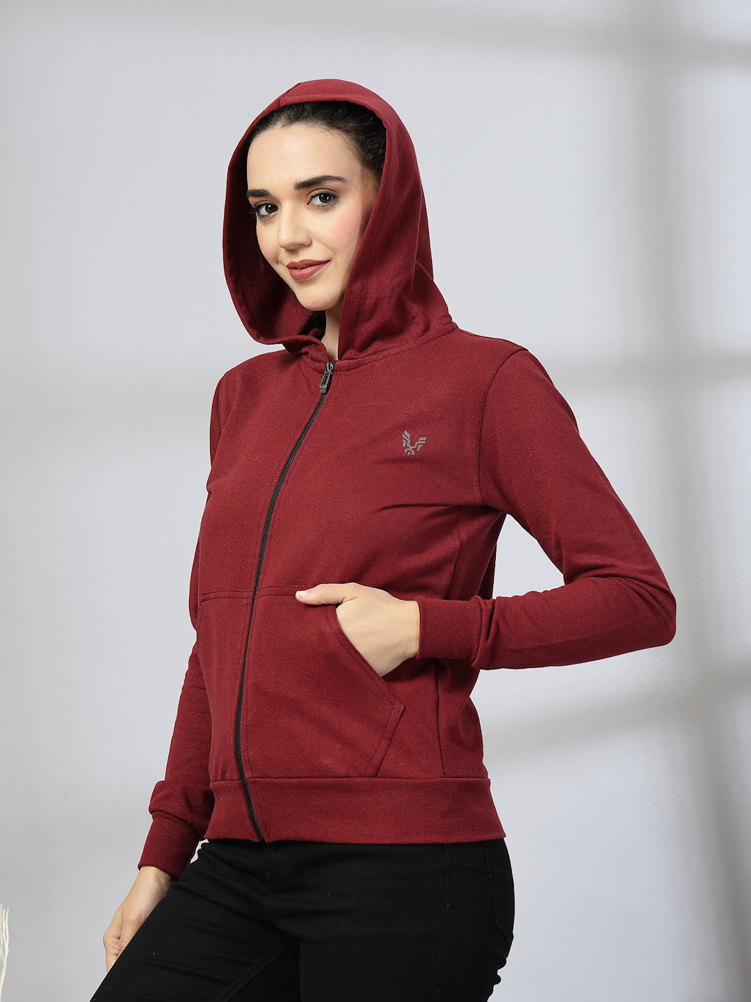 UZARUS Women's Cotton Anthra Sweatshirt Hoodie