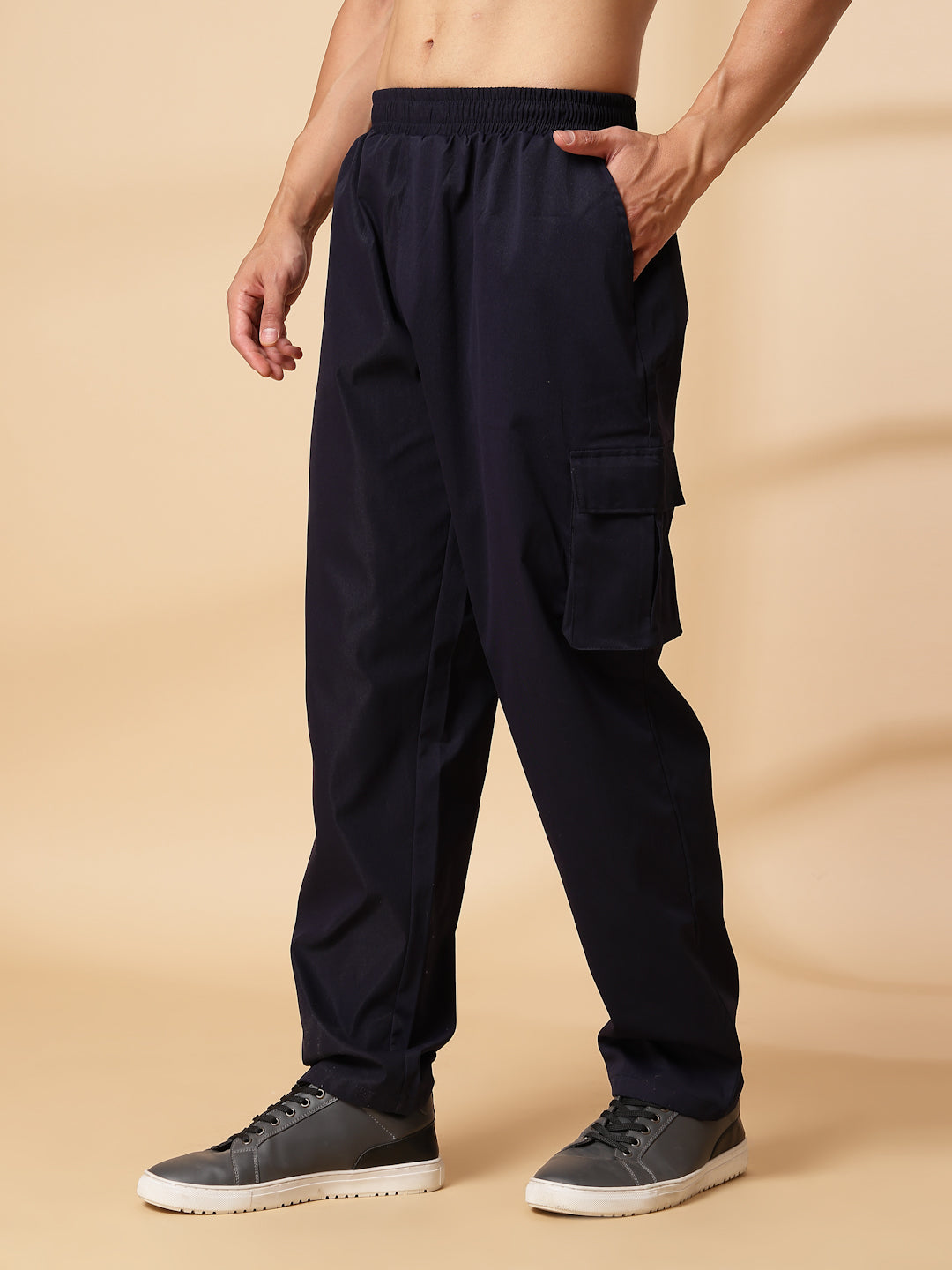 UZARUS Men's Cargo Track Pant for Men || Track Pants || Plain Men Cargo Pants Cotton || Cargo for Mens