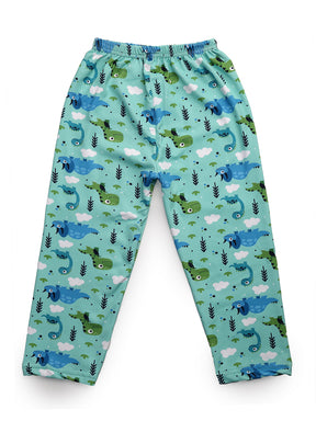 Uzarus Relaxed Pajama Pants with All Over Print for Boys and Girls (Bright Colors)(Regular Fit)(Pack of 5)