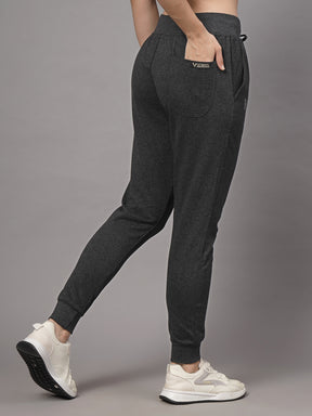 UZARUS Stay Warm and Stylish: Women's Fleece-Lined Regular Fit Heavy Weight Winter Trackpants with 3 Pockets