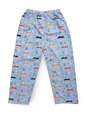 Uzarus Relaxed Pajama Pants with All Over Print for Boys and Girls (Bright Colors)(Regular Fit)(Pack of 5)