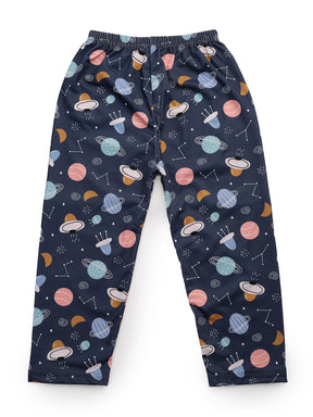 Uzarus Relaxed Pajama Pants with All Over Print for Boys and Girls (Bright Colors)(Regular Fit)(Pack of 5)