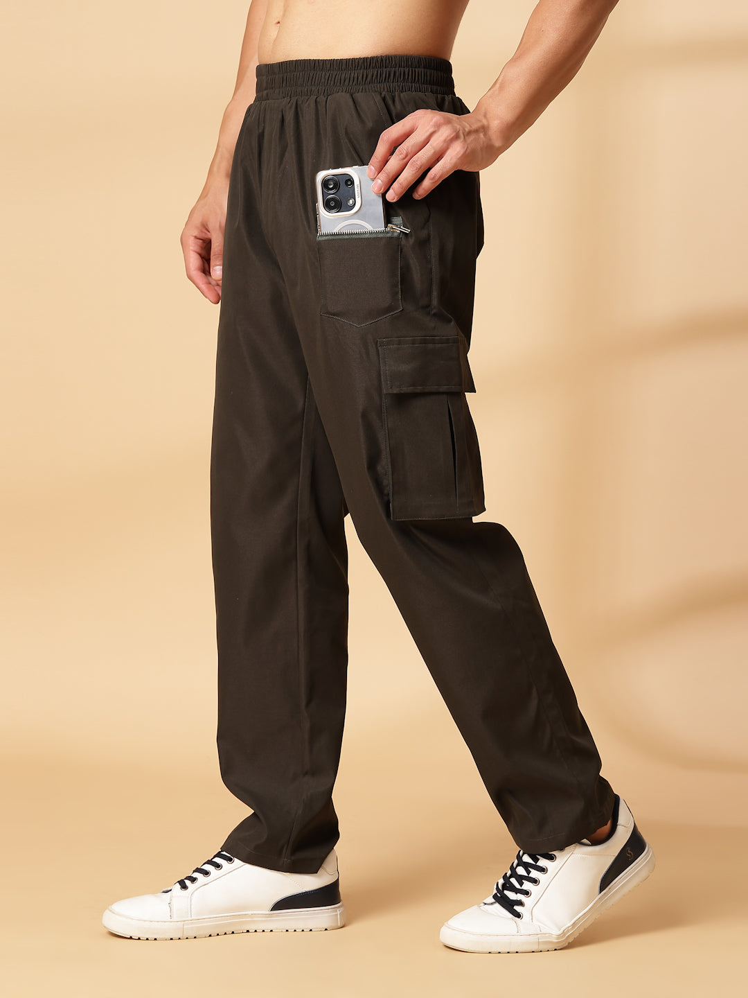 UZARUS Men's Cargo Track Pant for Men || Track Pants || Plain Men Cargo Pants Cotton || Cargos for Men