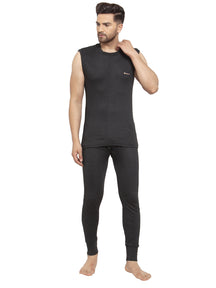 MEN'S SLEEVELESS THERMAL SET ( ROUND NECK VEST AND TROUSER)