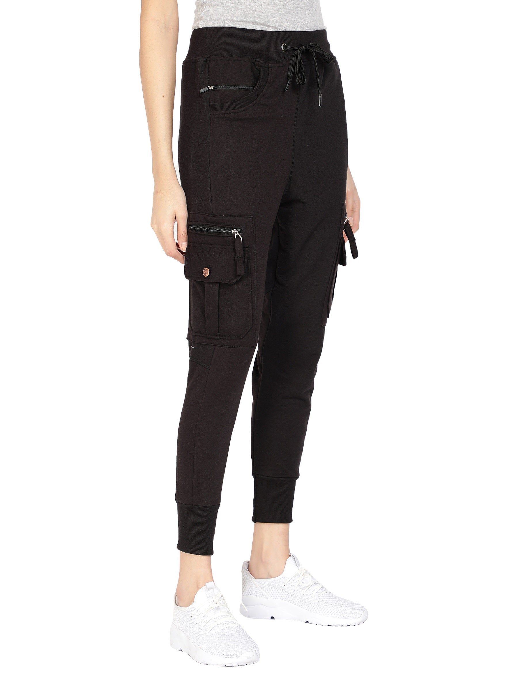 Capris Spring Cargo Pants Student Sport Casual Sweatpants Women Black High  Waist Pocket Trousers Streetwear Womens Joggers Sweatpants 201 From 45,55 €