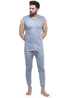 MEN'S SLEEVELESS THERMAL SET ( ROUND NECK VEST AND TROUSER)