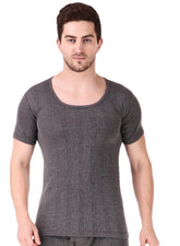 MEN'S HALF SLEEVES COTTON ROUND NECK THERMAL TOP