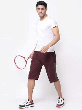 Men's Regular Fit Shorts Three Fourth Capri