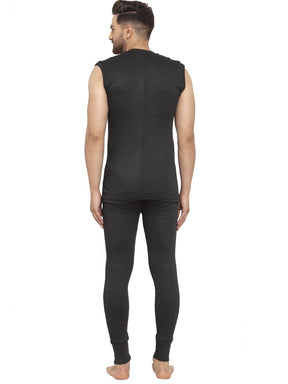 MEN'S SLEEVELESS THERMAL SET ( ROUND NECK VEST AND TROUSER)