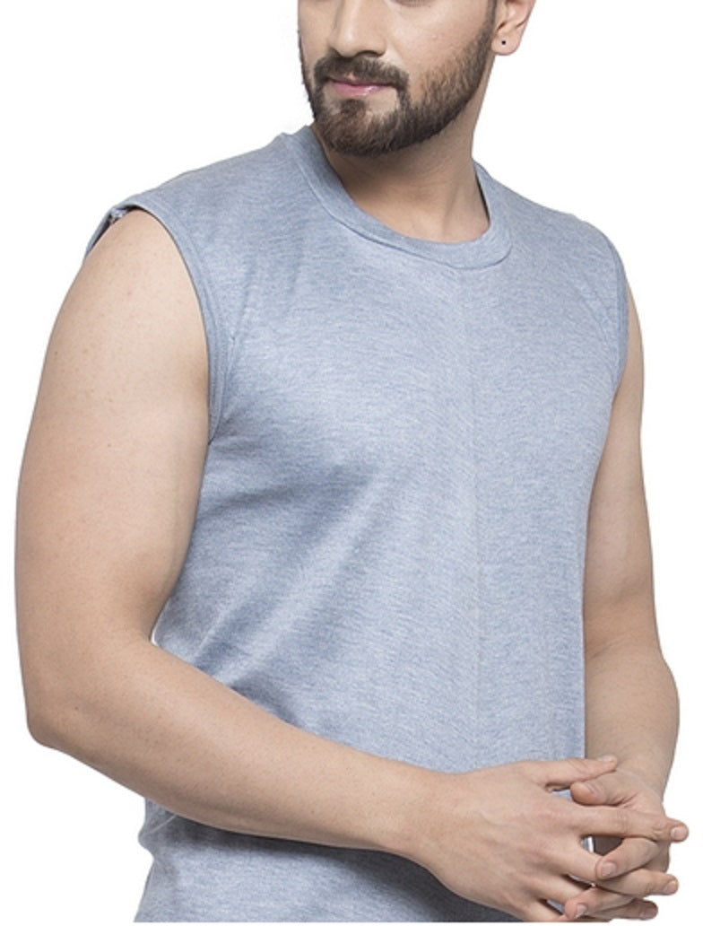 MEN'S SLEEVELESS THERMAL SET ( ROUND NECK VEST AND TROUSER)